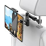 Shawe Verstellbar Tablet Halterung Auto, Universal Tablethalterungen Auto KFZ-Kopfstützen Tablet Halter für iPad Air Mini 2 3 4 iPad 2018 Pro 9.7 10.5, Fire Kids 7 8, Kindle, Phone 4.7~10.5 Zoll