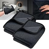 Cofvetia Saugstarkes Trockentuch 500g/m² - 40x60 cm(2Pcs), Super Saugfähig, Microfasertuch In Grau - Auto Trockentücher, Microfibre Car Cleaning Cloth