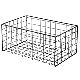 BUTLERS Aufbewahrungskorb Eisen L26 x B17 x H12cm -Deposit - Korb Metall | Aufbewahrung im Kleiderschrank und Regal | Deko & Organizer für Badezimmer, Wohnzimmer, Büro| Behälter für Küche