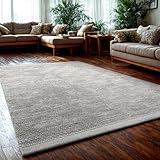 MY-RUG Handgemachter Wollteppich aus gewalkter Schurwolle, weicher Handweb-Teppich, Natur Wohnzimmerteppich, Wendeteppich, robust & pflegeleicht, WoolHeaven, beige Creme, eckig 90 x 60 cm