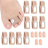 Hammerzehen Korrektoren 16er-Pack Hammerzehenpolster Toe Corrector Hallux Valgus Korrektur Bandage Schiene Spacer Zehenspreizer Bunion Corrector Nachtschiene Zehentrenner Fingerbandage Zehenschiene