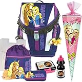 Pridera TOGETHER FOREVER - Pferd Horse - Schneiders TOOLBAG SOFT Schulranzen Set 7tlg. mit BROTDOSE, TRINKFLASCHE und SCHULTÜTE