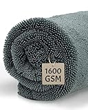Ivality® Ultra Saugstarkes 80x50 cm 1600 GSM Twisted Towel Mikrofaser-Tuch - fusselfreie & Lack-schonende Microfaser-Reinigung - Trockentuch Motorrad- & Auto Pflege