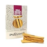 PALOSANTO - Palo Santo Räucherholz Popular Ayabaca aus Peru - 8 Holzstäbe 10cm - Natürliche Räucherstäbchen für Stressabbau und Meditation - Palo Santo Holz Wild Geerntet & Nachhaltig Gewonnen