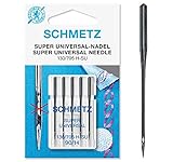 SCHMETZ Nähmaschinennadeln | 5 Black Super Universal-Nadeln | Nadeldicke 90/14 | 130/705 H-SU | Maschinennadel mit besonderer Antihaftbeschichtung