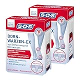 SOS Dornwarzen-Ex Entfernung von Dornwarzen am Fuß - Warzenmittel mit Salicylsäure & Milch Säure für Kinder ab 6 J. - Medizinprodukt 2×10ml
