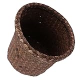 Vaguelly Aufbewahrungskorb Gewebter Papierkorb Jute Pflanzkorb Weidenkorb Großer Grass Living Handgewebter Blumenkorb Weidenkorb Mit Griff Küche Für Seetang