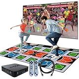 YRPRSODF Tanzmatte Spiele für Kinder und Erwachsene, doppelter Benutzer Musikalische Tanzmatte Step für TV, Tanz Step Pad Tanzmatte für Übung & Spiele, Geschenke für Jungen & Mädchen Alter 3+