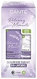 SANTE Naturkosmetik Geschenkset Lavendel Limited Edition (X-Mas), entspannendes Pflege-Duo mit Bio-Lavendel & Vanille, ideal als Geschenk für Weihnachten, Duschgel 200ml & Handbalm 75ml