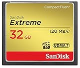 SanDisk Extreme UDMA7 CompactFlash-Karte, 32 GB, Schwarz/goldfarben