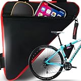 Retoo Fahrradtasche Fahrrad Dreiecktasche 2l Rahmentasche Triangeltasche Radtasche Fahrradrahmen Tasche für Rennräder MTB Mountainbike Wasserdicht 20 x18,5 x4 cm Schwarz
