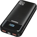 PAIDASHU Power Bank 27000mAh 22,5W Externer Handyakku PD20W Schnell Aufladende Powerbank USB C mit LED Display 3 Ausgängen & 2 Eingängen Tragbares Ladegerät für Smartphones (002)