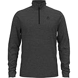Odlo Fleecepullover Herren Roy I Midlayer mit Halbreißverschluss I Langarm Wandershirt Langarm Wandershirt mit 1/2Reißverschluss I Herren