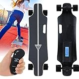 Sushangmao Longboards Skateboard Electric/Elektro Skateboard Mit Einfachem Tragegriff - 5 Kg Ultraleicht, 15–30% Maximale Steigung, Led-Fernbedienung Mit Sanftem Bremsen Endurance(dualdrive) 30km