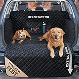 HELDENWERK Kofferraumschutz Hund gesteppt mit Seiten- und Ladekantenschutz I Hundedecke Auto Kofferraum Wasserdicht & Kratzfest I Universal Kofferraum Schutzmatte für Hunde