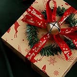 Weihnachtsgeschenkpapier | 5 Stück Weihnachtspapier für Weihnachten,Festliches Einwickelpapier Für Geburtstag Feiertage Party Zuhause Kollegen Familie Freunde