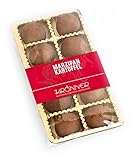 Krönner Marzipankartoffeln 100 g – 10 edle Marzipan Kugeln – Handgemacht aus feinstem Edelmarzipan – Premium Qualität Marzipan-Süßigkeiten – Marzipan umhüllt von herbem Kakao