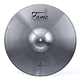 Fame Reflex Ride 20', Robustes Einsteiger-Schlagzeugbecken, Messing, Obertonreicher Klang, Vielschichtiges Frequenzspektrum, Silver Brilliant Finish, Perfektes Preis-Leistungs-Verhältnis