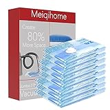 MEIQIHOME 10er Set Kleine Vakuumbeutel für Kleidung, platzsparende Reise Aufbewahrungstaschen, ideal für Handgepäck