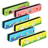 HAMPPLIES 6 Stück Teiliges Holzmundharmonikas Doppelreihe Diatonische Mundharmonika für Tragbares Lerninstrument mit Vollem Klang als Kleine Geschenke und Party mitgebsel