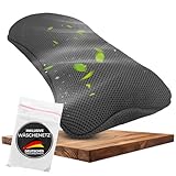 BURADIA Badewannenkissen inkl. Wäschenetz - Ultimativer Komfort und Entspannung mit neuester Air Mesh Technologie - Badekissen für Badewanne mit 4 starken Saugnäpfen - Nackenkissen/Kopfkissen (grau)