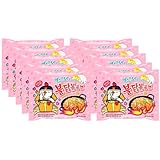 Kennenlernbox 10er Instant Nudeln Set | Koreanische Hot Chicken Ramen | 2 x 5er Pack Carbonara
