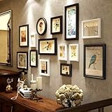DQZRTUECA Collage-Bilderrahmen-Set, 5,7,10 Zoll, Verschiedene Größen, Holz, for Wand oder Schreibtisch, 10–14 Stück(1005,Set/14pcs)