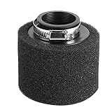 Akozon Filter Air Pod Intake Luftfilter Clamp Gummi Universal Luftfilter Doppelschicht Stahl Filter für Motorrad Pit Dirt ATV 50ccm / 110ccm / 125ccm / 140ccm / 150ccm / 160ccmSchwarz (40mm)