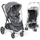 Orzbow Universal Regenschutz Kinderwagen, Atmungsaktiv Kinderwagen Regenschutz mit Fenster, Geruchlos Regenschutz Buggy Regenverdeck Kinderwagen, Bequemer Einbau,Extrem Wasserdicht und Langlebig