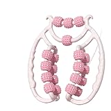 Ortorex Pilates Rolle Neck Massager Massage Roller Muskel Relaxer Roller, Arm Bein Massage Kreisförmige Beinklemmen Für Golfer Ellbogen, Wade (20 Räder rosa)