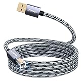 SNANSHI Druckerkabel 6 m, USB-Druckerkabel, USB 2.0 Typ A Stecker auf B Stecker, Scannerkabel, Hochgeschwindigkeitsdrucker, USB-Kabel, kompatibel mit HP, Canon, Dell, Epson, Lexmark, Xerox Drucker