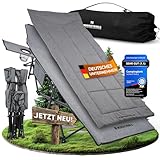 𝐍𝐎𝐑𝐃𝐈𝐂𝐓𝐑𝐀𝐈𝐋𝐒 Feldbett Campingbett klappbar XXL gemütliche Campingliege Faltbar & leicht für Outdoor Gästebett, Liege, Klappbett, Angelliege, Camping Karpfenliege mit superweicher Matratze