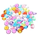ULTECHNOVO 300Stücke Bunte Diamanten Füllstoff für Hochzeitstisch Deko Glitzernde Edelsteine zur Kreativen Gestaltung von Vasen und Feierlichkeiten
