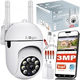 iLogic WLAN IP Kamera TR-05 3MPx, Full HD 2048x1536P, 8X Zoom, Bewegungserkennung, IR 30m, Zwei-Wege-Audio, TUYA & Smart Life, PTZ
