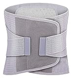 Rückenbandage – Lendenwirbelstützgürtel, verstellbare Kompression und atmungsaktiv, sexy Schlankheitsbund mit Zwei atmungsaktiven Mesh-Einsätzen für Rückenschmerzen und Stressabbau (Größe: L)