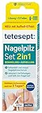 tetesept Anti-Nagelpilz Set - 1 x 4 ml - Zur Behandlung von Pilzerkrankungen der Nägel – schnell einziehende Lösung gegen Nagelpilz inkl. 5 hygienischer Einmal-Feilen