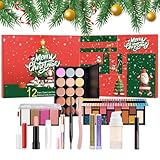 Adventskalender für Mädchen, Adventskalender für Make-up | Countdown für das Kosmetik-Set für den Weihnachtskalender - 12 einzeln verpackte Schminke und Kosmetika