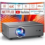 4K Smart Beamer mit integrierter Netflix-App, Kinoähnlichem Sound & HDR | KOGATA Auto-Fokus, 6D Keystone, WiFi 6 & Bluetooth | Heimkino Projektor für Garten & Streaming ohne TV-Stick