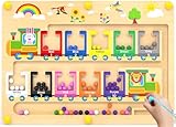 Dusor Montessori Spielzeug ab 2-3 Jahre Magnetspiel Labyrinth, Spiele Spielzeug für Mädchen und Jungen, Kinderspielzeug, Motorikspielzeug, Geschenke für 3-4 Jahre