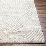Surya Kapan Shaggy Berber Teppich - Flauschiger Teppich für Wohnzimmer, Esszimmer, Schlafzimmer, Langflor Hochflor Teppich flauschig - Teppich groß 200x275 cm, Wohnzimmerteppich in Creme und Beige