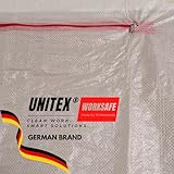 UNITEX®Gewebefolie Staubschutztür 220x150 mehrfach einsetzbar,wasserdicht, UV beständig, reißfest***DIREKT VOM HERSTELLER*** KEINE IMPORT WARE***