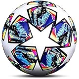 CNSTZX® Fußball in Fusion Offizielle Größe 5, Fußball Team Sport Training Ligue Bälle, Futbol Bola, Profi World Cup Kinder Erwachsene Fußball (M)