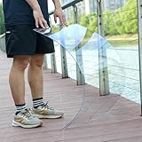 CSPJPIZIYB 1,5mm Dicke Polycarbonatplatten, Transparente Kunststoffplatte, Acrylglasplatte, für Gewächshäuser, Wintergärten, Wohngebäude, Carports, Gewerbeimmobilien(50x600cm/1.6x19.7ft)