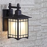 Lamp Moderne Wandlampe für den Außenbereich, Vintage, Wandleuchten aus Aluminium und Glas, Außenleuchte für den Innenbereich, für Landschaftsbeleuchtung im Freien
