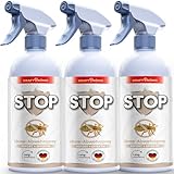 KRAFTKÖNIG PREMIUM Läusespray - Sofort + Effektiv Formel - 3x 500ML Läuse Abwehrspray für Textilien, Möbel und Umgebung - Anti Läuse Spray als ideale Ergänzung zum Läuseshampoo