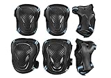 Liying Neu Damen Herren Protektoren Set Schützer Set 6pcs Knieschoner Ellenbogenschützer Handgelenkschoner für Kinder und Jugendliche