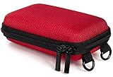 Baxxtar Hardcase Pure RED S Kameratasche für Digitale Kompaktkameras mit Schultergurt und Gürtelschlaufe, rot- für CyberShot DSC WX220 WX350 W810 W830 - Pixpro FZ43 FZ51 FZ55 - Realishot DC5200 usw.