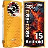 LAGENIO Panther2 Outdoor Handy ohne Vertrag Android 15, 12GB+128GB/1TB Rugged Smartphone, 6,7 Zoll HD+ 120Hz, 5150mAh(18W) 16MP AI Kamera, IP68 Wasserdicht Baustellenhandy, Dual 4G SIM/NFC/OTG/Face ID