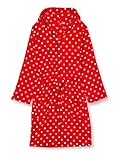 Playshoes Unisex Kinder Fleece-Bademantel Morgenmantel, Punkte, 134/140
