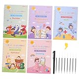 DIYEAH 1 Satz Englisch-übungsheft Buch Für Die Schule Englisch Übungsbuch Schreiben Handlettering Lernen Und Üben Kalligrafie Im Vorschulalter Kalligraphiebuch Für Weißer Karton